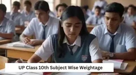 UP Class 10th Subject Wise Weightage 2026 - Check chapter wise weightage